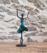 Oeuvre en bronze unique 20 cm "L'Esprit de la danse"