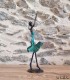 Sculpture en bronze 20 cm Vert 