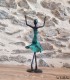 Sculpture en bronze 20 cm Vert 