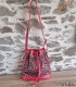 Sac Bourse artisanal en pagne tissé Manjak