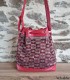 Sac Bourse artisanal en pagne tissé Manjak