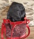 Sac Bourse artisanal en pagne tissé Manjak