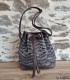 Sac Bourse artisanal en pagne tissé Manjak