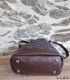 Sac Bourse artisanal en pagne tissé Manjak