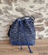 Sac Bourse artisanal en pagne tissé Manjak