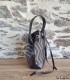 Petit Sac Seau artisanal en pagne tissé Manjak - 3