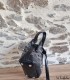 Petit Sac Bourse artisanal noir en pagne tissé Manjak - 5