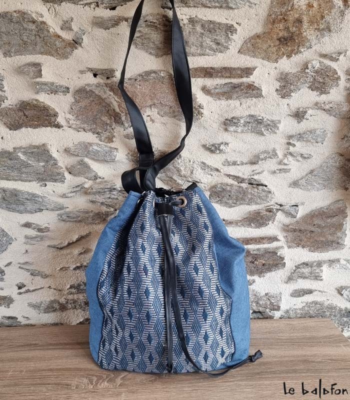 Cabas en pagne tissé Manjak – Création exclusive Le Balafon - 1