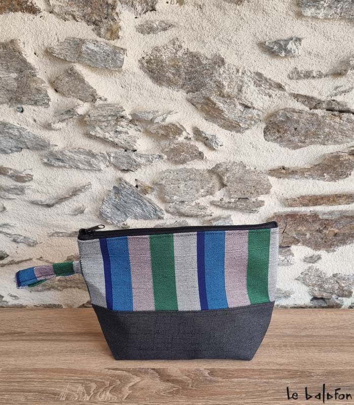 Trousse artisanale en pagne tissé Manjak–Accessoire éthique (Dupliqué) (Dupliqué) (Dupliqué) - 3