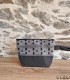 Trousse artisanale en pagne Manjak–Motif ethnique