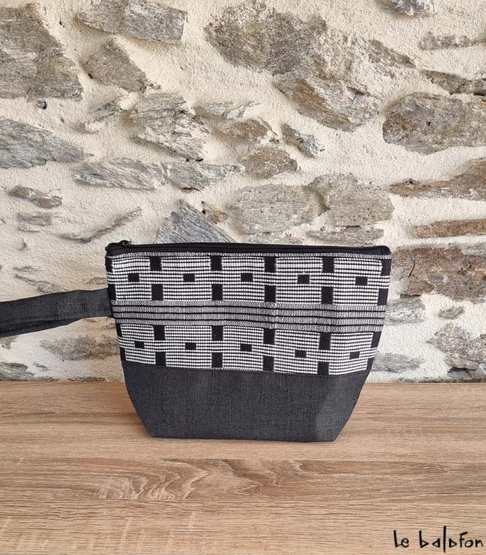 Trousse artisanale en pagne tissé Manjak–Accessoire-éthique - 4