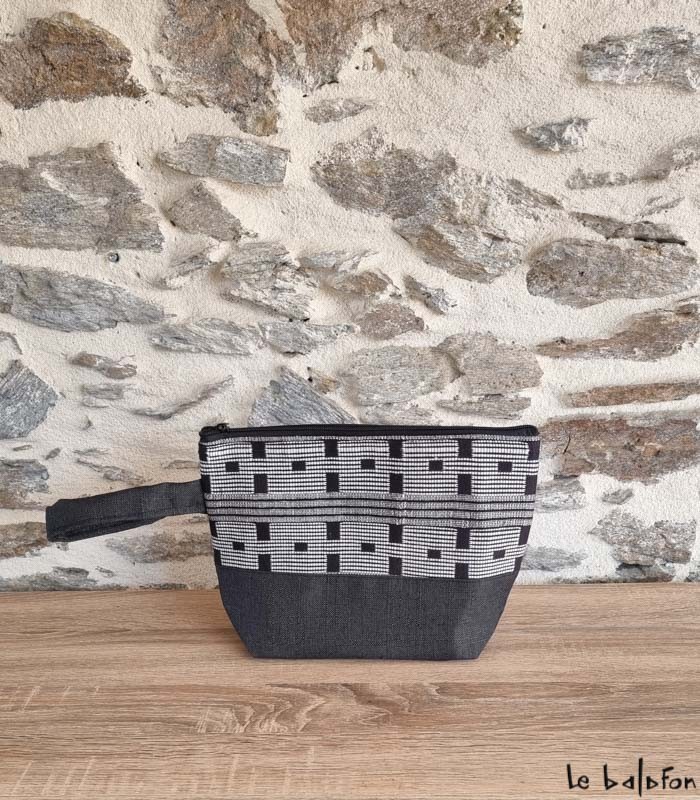 Trousse artisanale en pagne tissé Manjak–Accessoire-éthique - 4