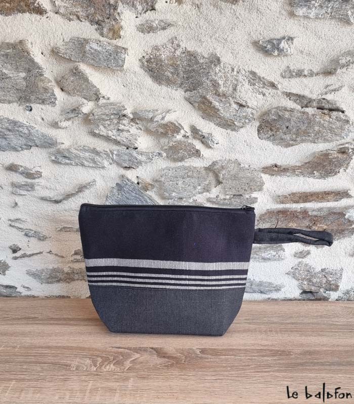 Trousse artisanale en pagne tissé Manjak–Accessoire-éthique