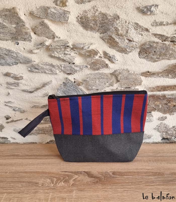 Trousse artisanale en pagne tissé Manjak–Accessoire-éthique