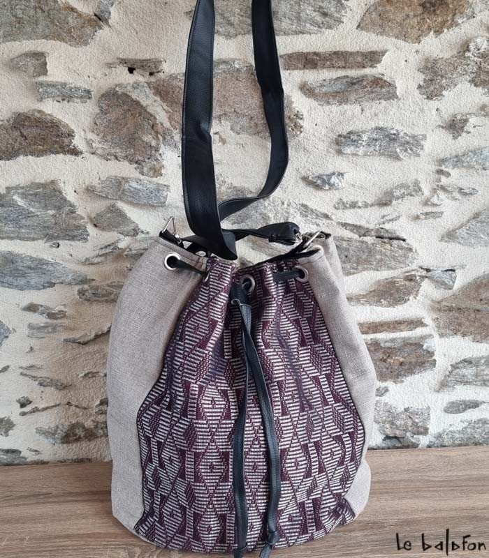 Cabas en pagne tissé Manjak – Création exclusive Le Balafon 