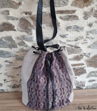L'authenticité du pagne Manjak dans un sac cabas unique