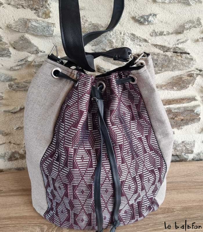 Cabas en pagne tissé Manjak – Création exclusive Le Balafon 