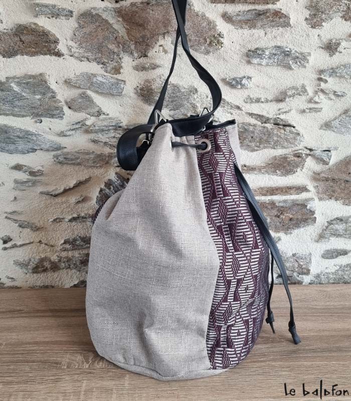 Cabas en pagne tissé Manjak – Création exclusive Le Balafon 