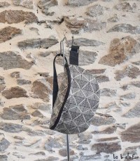 Sac banane artisanal motif zébré
