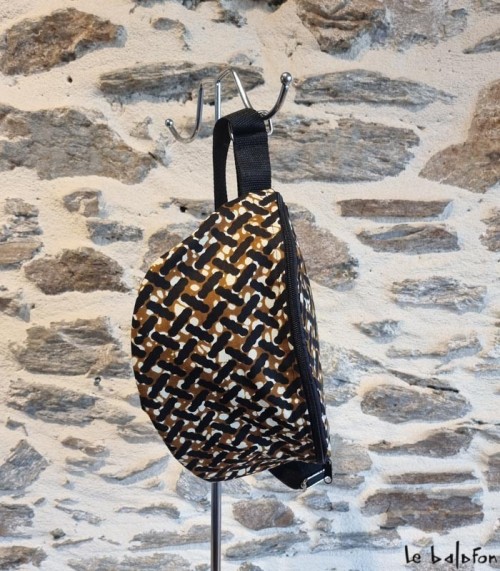 Sac banane artisanal motif léopard - 1