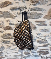Sac banane artisanal motif léopard