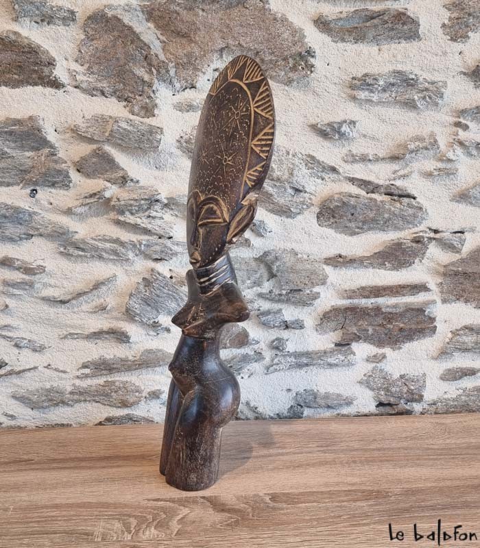 Poupée Ashanti – Statuette traditionnelle ghanéenne