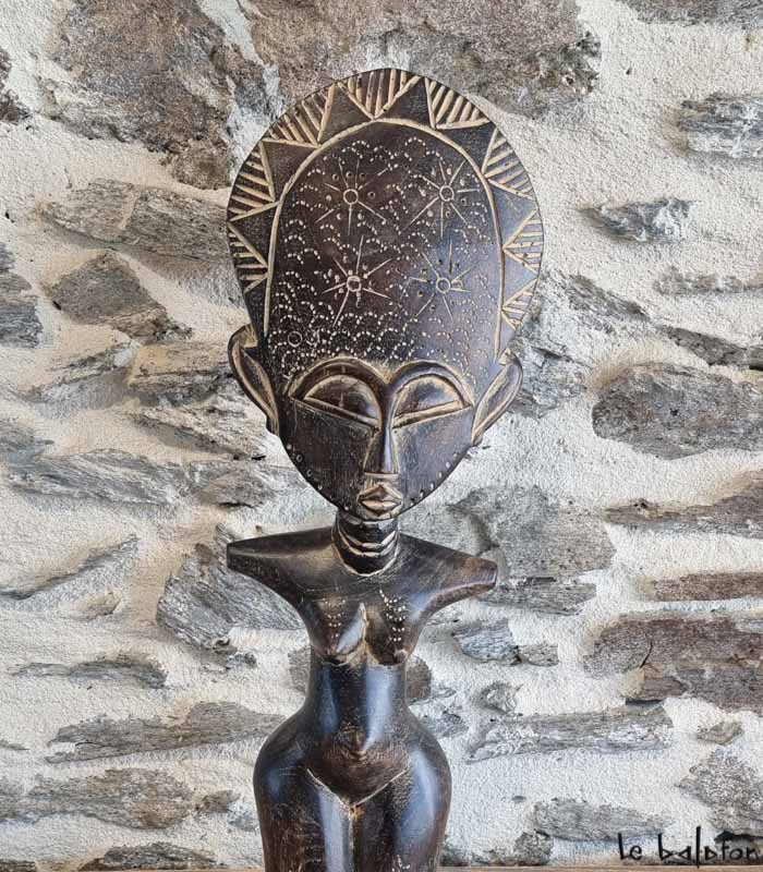 Poupée Ashanti – Statuette traditionnelle ghanéenne