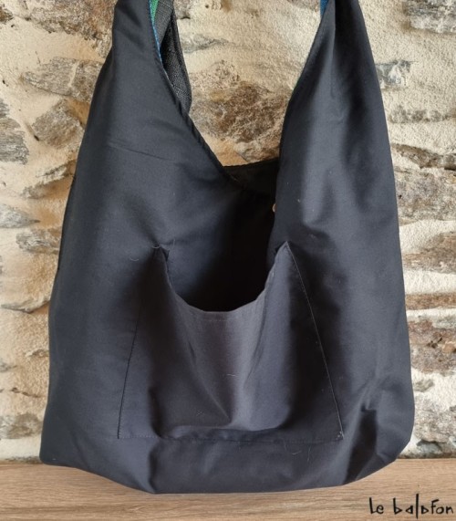 Sac Hobo en pagne tissé Manjak "Awa" - 2