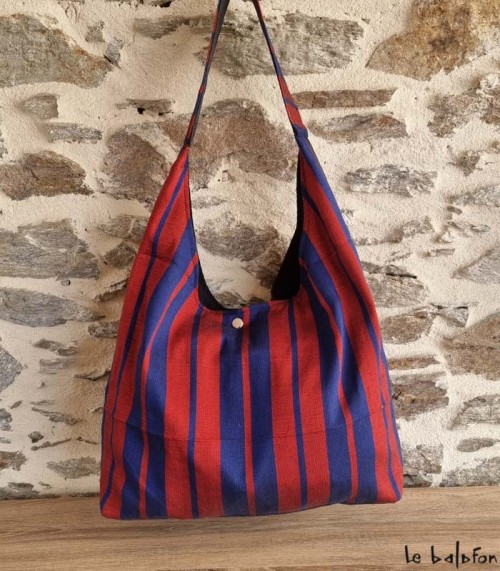Sac Hobo en pagne tissé Manjak "Nafa" - 3