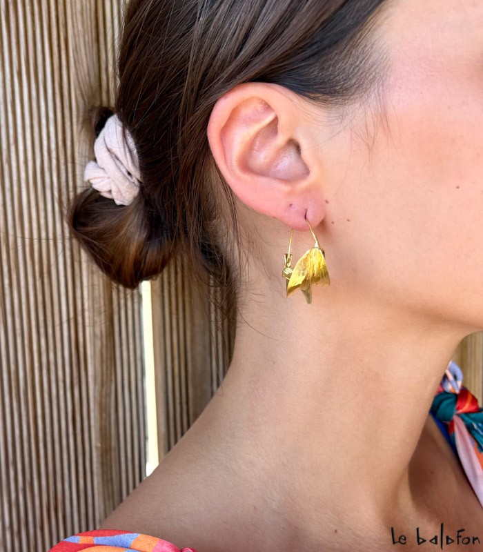 Boucles d&#039;oreilles Peul &quot;créoles&quot;