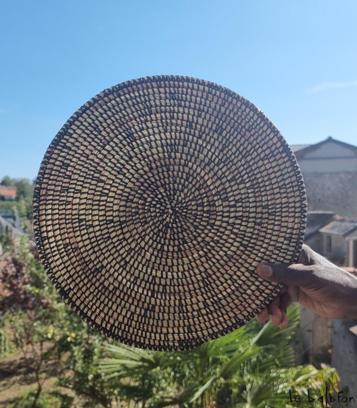 Set de table rond noir - 1