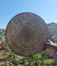 Set de table rond noir