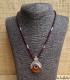 Collier Touareg médaillon argent et agathe 