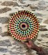 Plateau Berbère artisanal rond coloré (Dupliqué) - 1