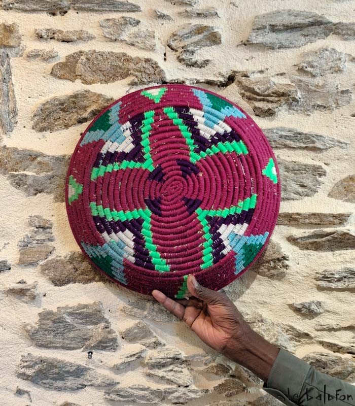 Plateau berbère décoratif coloré – Style bohème (Dupliqué) - 2