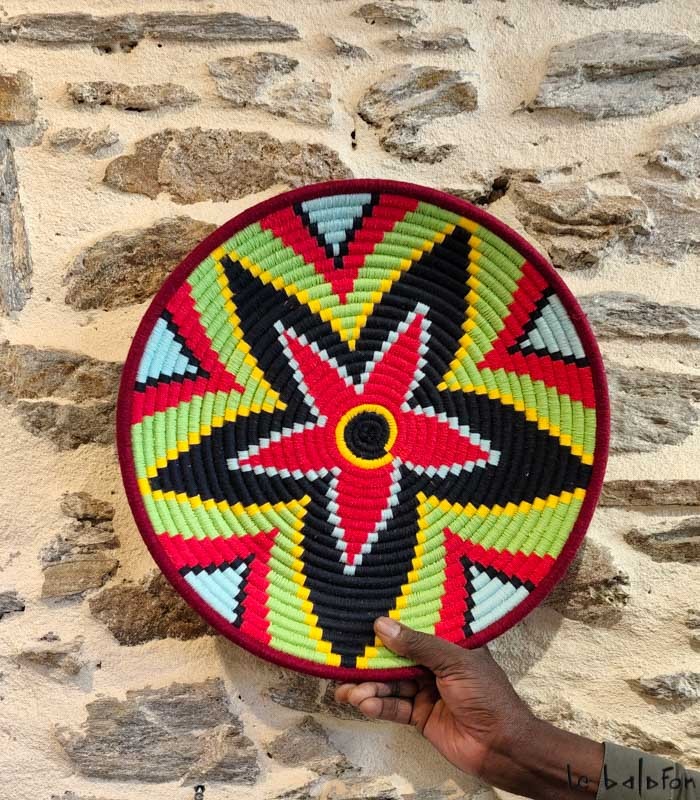 Petit plateau Berbère noir & blanc-Art marocain (Dupliqué) - 1