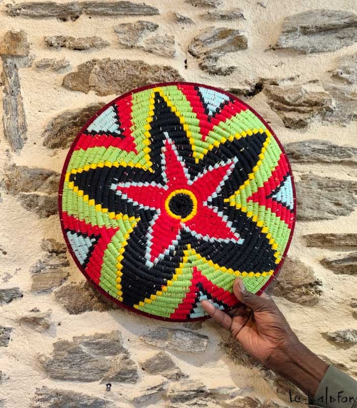 Petit plateau Berbère noir &amp; blanc-Art marocain (Dupliqué) - 2