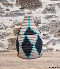 Boîte Berbère marocaine – Pièce Artisanale colorée
