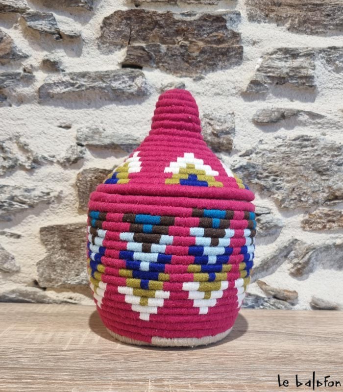 Boîte Berbère Colorée aux Motifs Traditionnels (Dupliqué) - 1