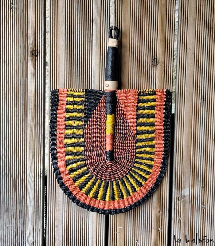 Eventail africain multicolore - 2