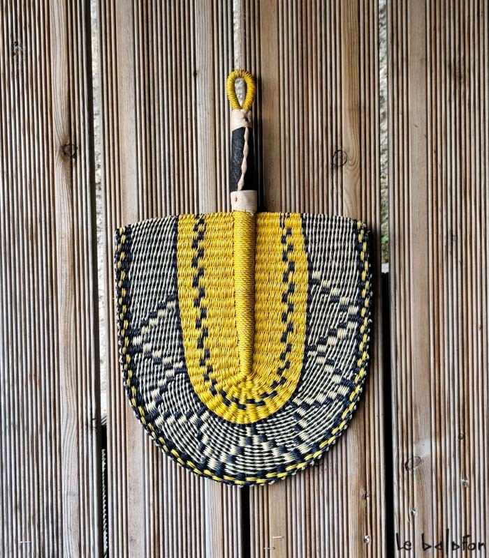 Eventail africain coloré du Ghana - 1