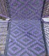 Chaise de jardin violet et noir motifs losange - 2
