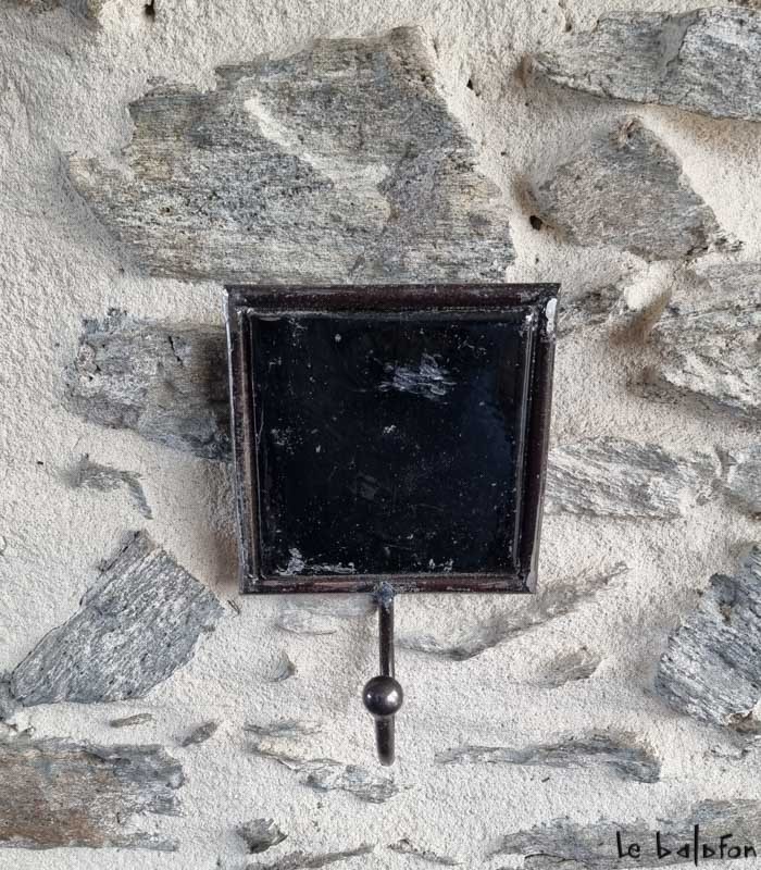 Patère industrielle bleue 1 crochet - 2