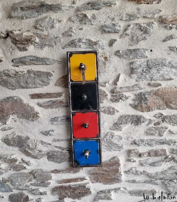 Patère industrielle 4 crochets - 2