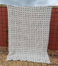 Grand plaid bogolan noir & blanc