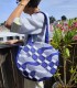 Sac rond en tissu wax "bord de mer" Artisanat du Sénégal - 3