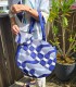 Sac rond en tissu wax "bord de mer" Artisanat du Sénégal - 3