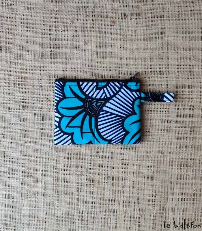 Porte-monnaie en tissu wax – Collection Escale Wax - 1