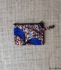 Porte-monnaie en tissu wax Fleur de piment