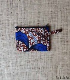 Porte-monnaie en tissu wax Fleur de piment - 1